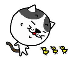 Dog and cat class willful four of them sticker #4429535