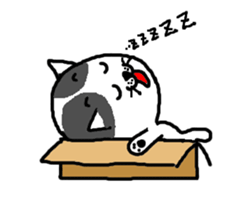 Dog and cat class willful four of them sticker #4429538