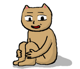 Cat relax sticker #4429971