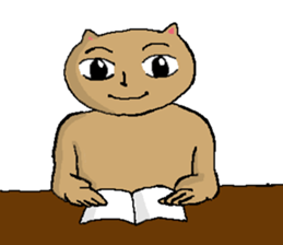 Cat relax sticker #4429982