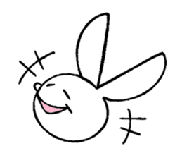 achabox Rabbit (White) sticker #4430835