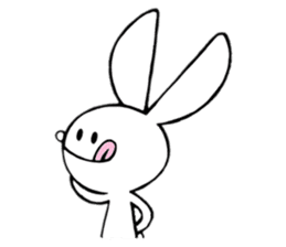 achabox Rabbit (White) sticker #4430841