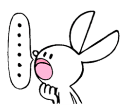 achabox Rabbit (White) sticker #4430845