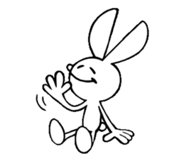 achabox Rabbit (White) sticker #4430846