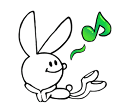 achabox Rabbit (White) sticker #4430849