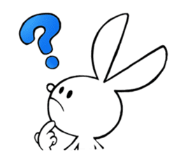 achabox Rabbit (White) sticker #4430850