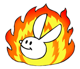 achabox Rabbit (White) sticker #4430855