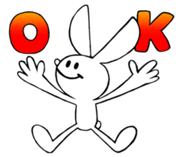 achabox Rabbit (White) sticker #4430860