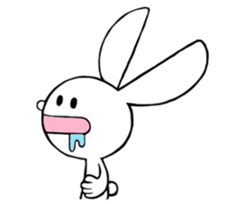 achabox Rabbit (White) sticker #4430862