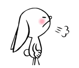 achabox Rabbit (White) sticker #4430867