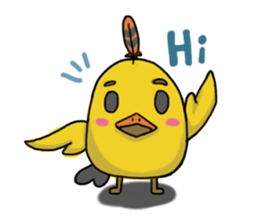 Chubby Quill Chicken and his friend sticker #4431472