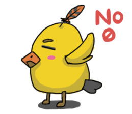 Chubby Quill Chicken and his friend sticker #4431477