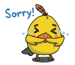 Chubby Quill Chicken and his friend sticker #4431482