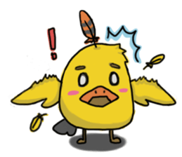 Chubby Quill Chicken and his friend sticker #4431497