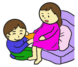 Ballon family story sticker #4431896