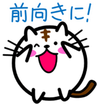 perfectly round cat 2[sometimes stretch] sticker #4432338