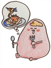 Daily lives of Mr.Kunekunen sticker #4432509