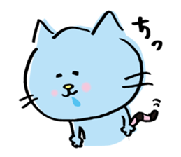 Pussy Sticker of drool cat sticker #4433355