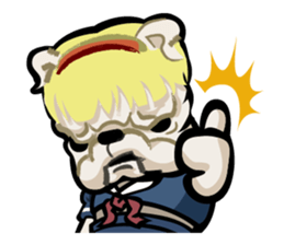 High school girl "Inu-ta Bull-ko" sticker #4433912