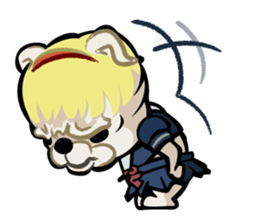 High school girl "Inu-ta Bull-ko" sticker #4433935