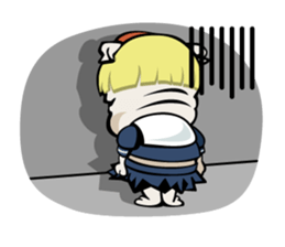 High school girl "Inu-ta Bull-ko" sticker #4433949