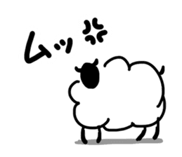 Simple sheep sticker #4434126