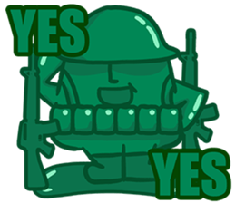 little green army man sticker #4434426