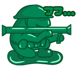 little green army man sticker #4434430