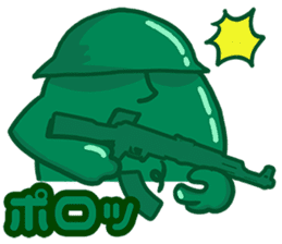 little green army man sticker #4434431