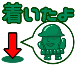 little green army man sticker #4434449