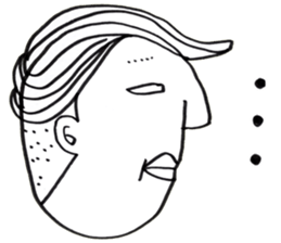 People!Face!!Sticker sticker #4434594