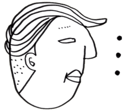 People!Face!!Sticker sticker #4434594