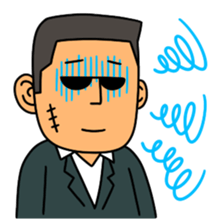 Villain face sticker #4434818