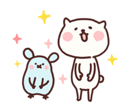 Unwind cat and Sometimes mouse sticker #4435263