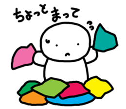 white yukki sticker #4435289