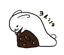 omochi rabbit! sticker #4436100