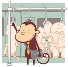 Monkey Monk sticker #4436949