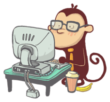 Monkey Monk sticker #4436950