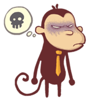 Monkey Monk sticker #4436952