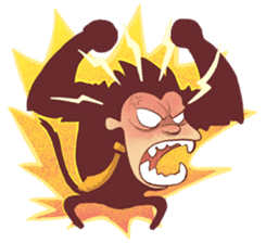 Monkey Monk sticker #4436953