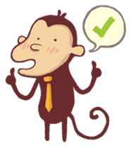 Monkey Monk sticker #4436965