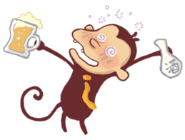 Monkey Monk sticker #4436978