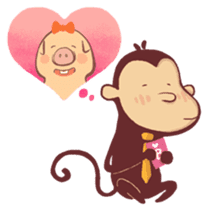 Monkey Monk sticker #4436983