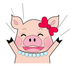 butako and butaro sticker #4436990