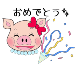 butako and butaro sticker #4436991