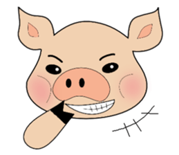 butako and butaro sticker #4436997