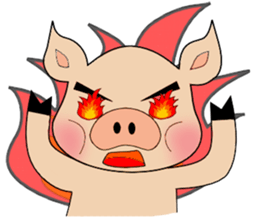 butako and butaro sticker #4437016