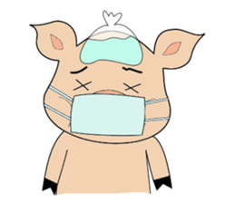 butako and butaro sticker #4437019