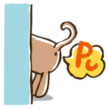 Cream monkey sticker #4437247