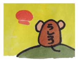 A monkey only leaves. sticker #4437664